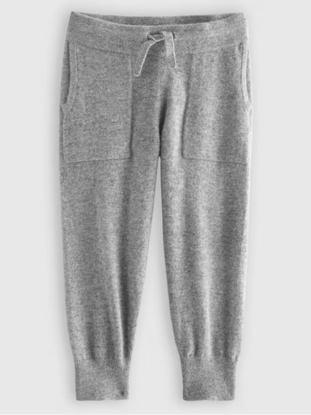Quince Kids Washable 100% Cashmere Joggers Pants Heather Grey 10
